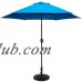 Tropishade  9 ft. Aluminum Bronze Patio Umbrella with Blue Cover   